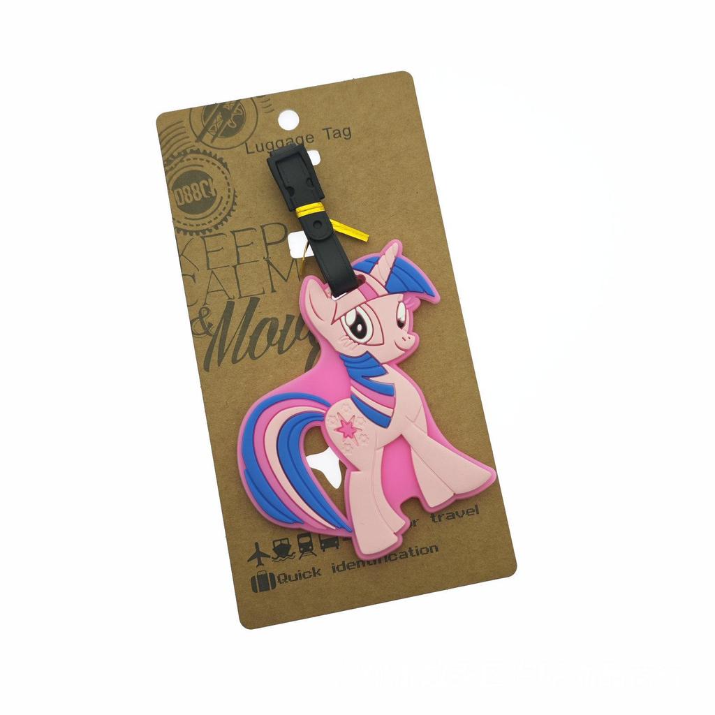 My Little Pony Silicone Luggage Tag – Rainbow Pony Travel ID Pendant