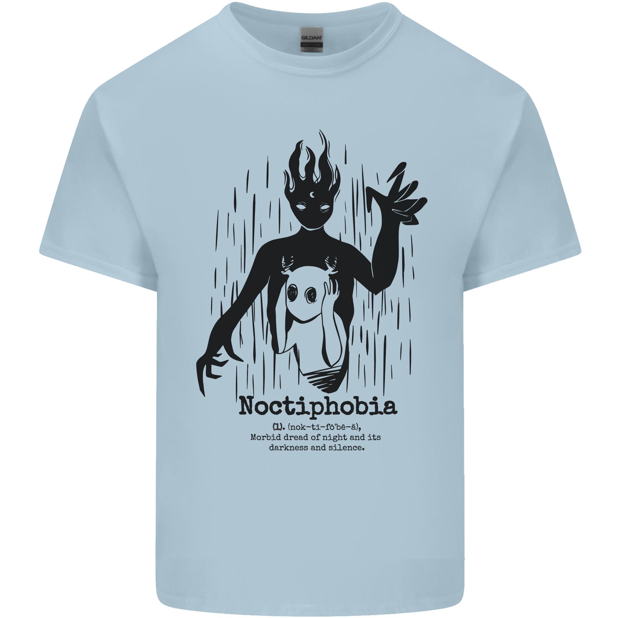 Noctiphobia Phobia of Night Halloween Unisexs Light Cotton TShirt S
