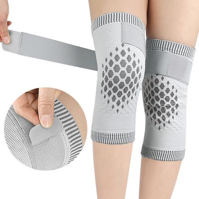 1 Pair Knee Braces Compression Sleeves with Fastener Tape Soft Breathable Knee Support Sleeves Leg Warmers