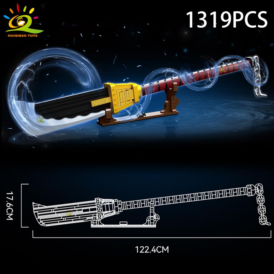 Samurai Sword Building Blocks Ninja Blade Katana Japanese Anime Butterfly Nichirin Knife Bricks Children Toys for Adult