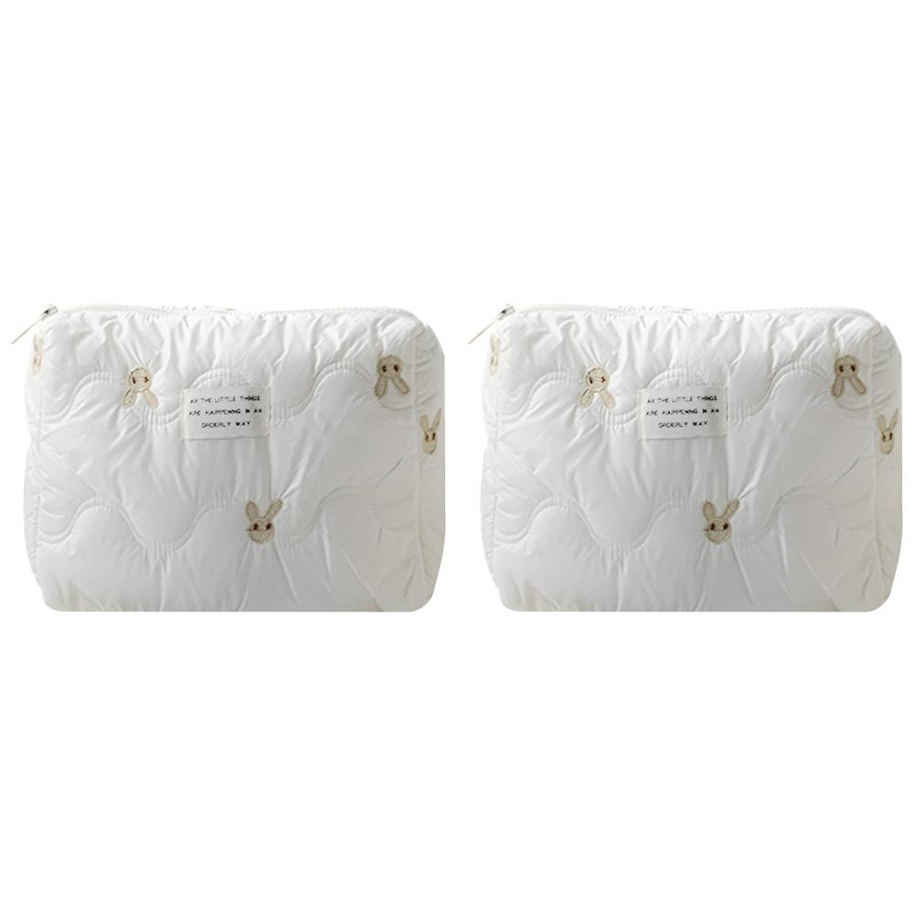 

Women Cosmetic Bag Soft Padded Clutch for Female Girls Daily Use (L)