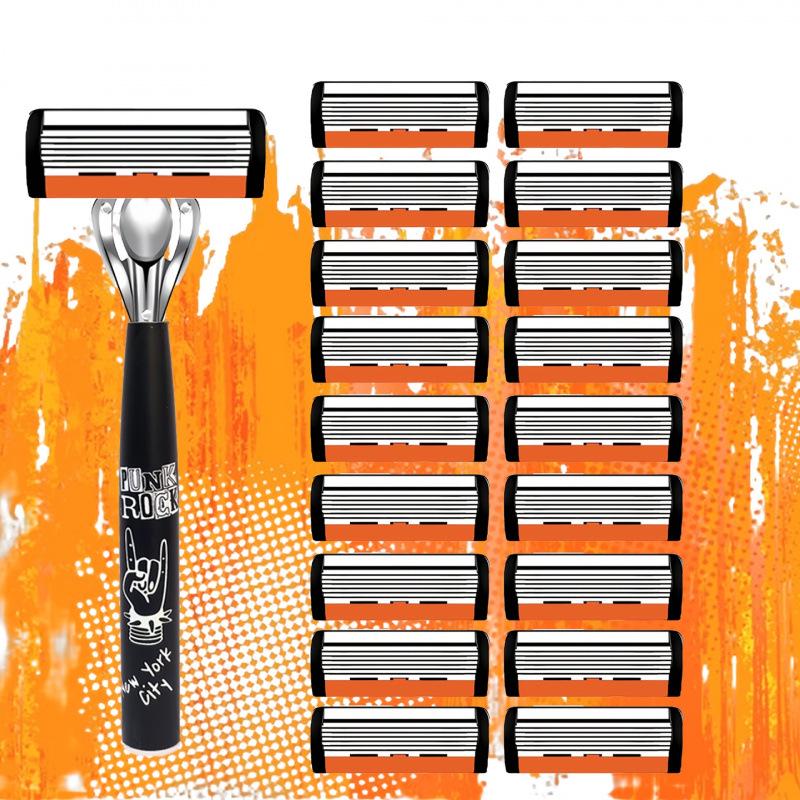 

2026 Designer Non-slip Six-layer Blade Handle