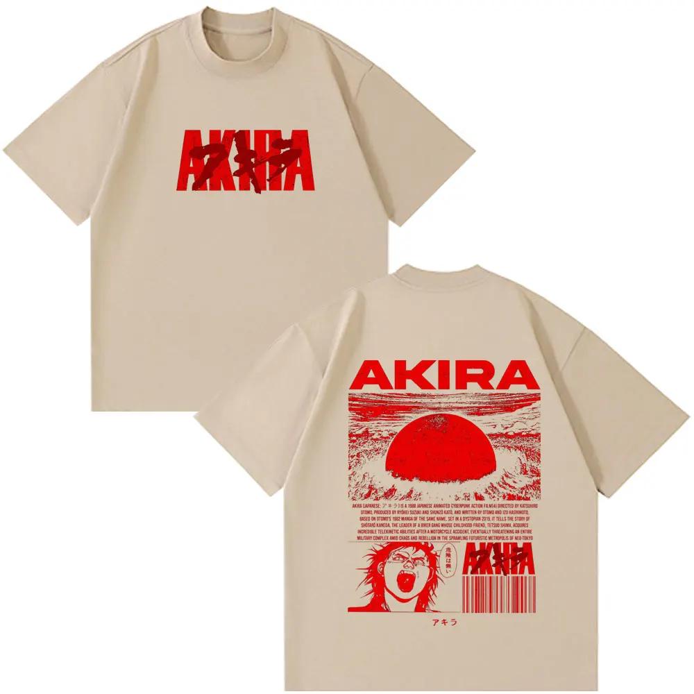 Anime Akira 90s Japanese Science Movie Shotaro Kaneda Tshirts Summer Unisex Women Short Sleeves Tshirts Funny Fashion Style Clothes