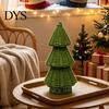 Idee Regalo di Natale Uniche Albero in Rattan Intrecciato a Mano, Ornamento da Tavolo Albero di Natale a Cono, Souvenir Rustici Minimalisti Centrotavola Festivo per Mensola