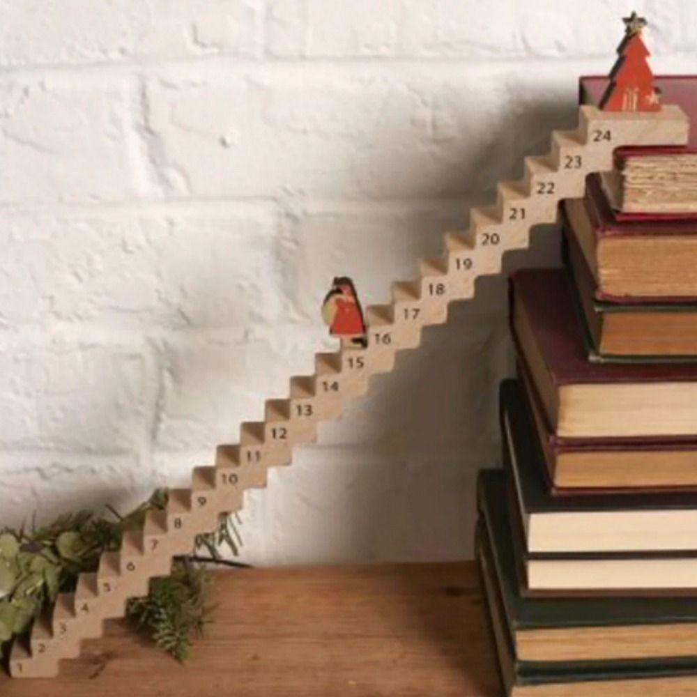 

Рождественская елка Санта-Клаус Лестница для восхождения Декоративный рождественский календарь прибытия Новый год