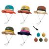 Big Brim Western Cowboy Hat Sunscreen Sun Protection Bucket Cap Simple Hiking Fisherman Hat  Famale