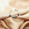 Elegant Rings Bead Fidgety Rings Colorful Bead Spinner Rings Stainless Steel Rings Open Adjustable Jewelry for Women