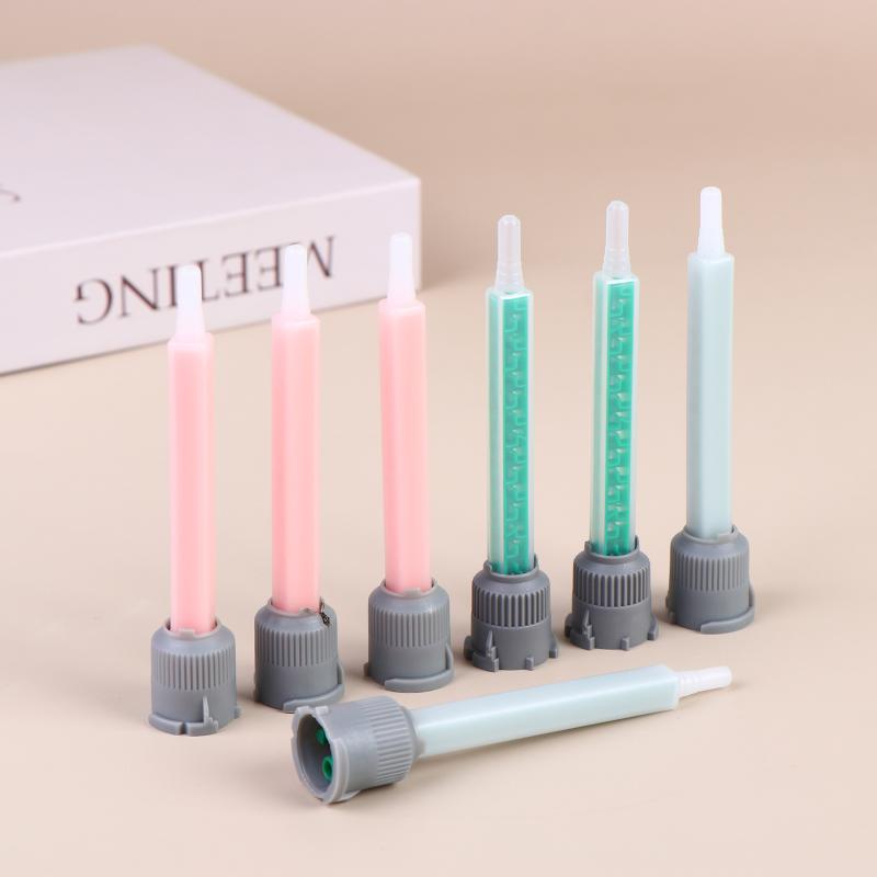 10Pcs Epoxy Adhesive Mixing Nozzles,Glue Static Mixer ,Adhesive Mixing Tube (1:1 Ratio)For Ab Glue Gun, Liquid Mix