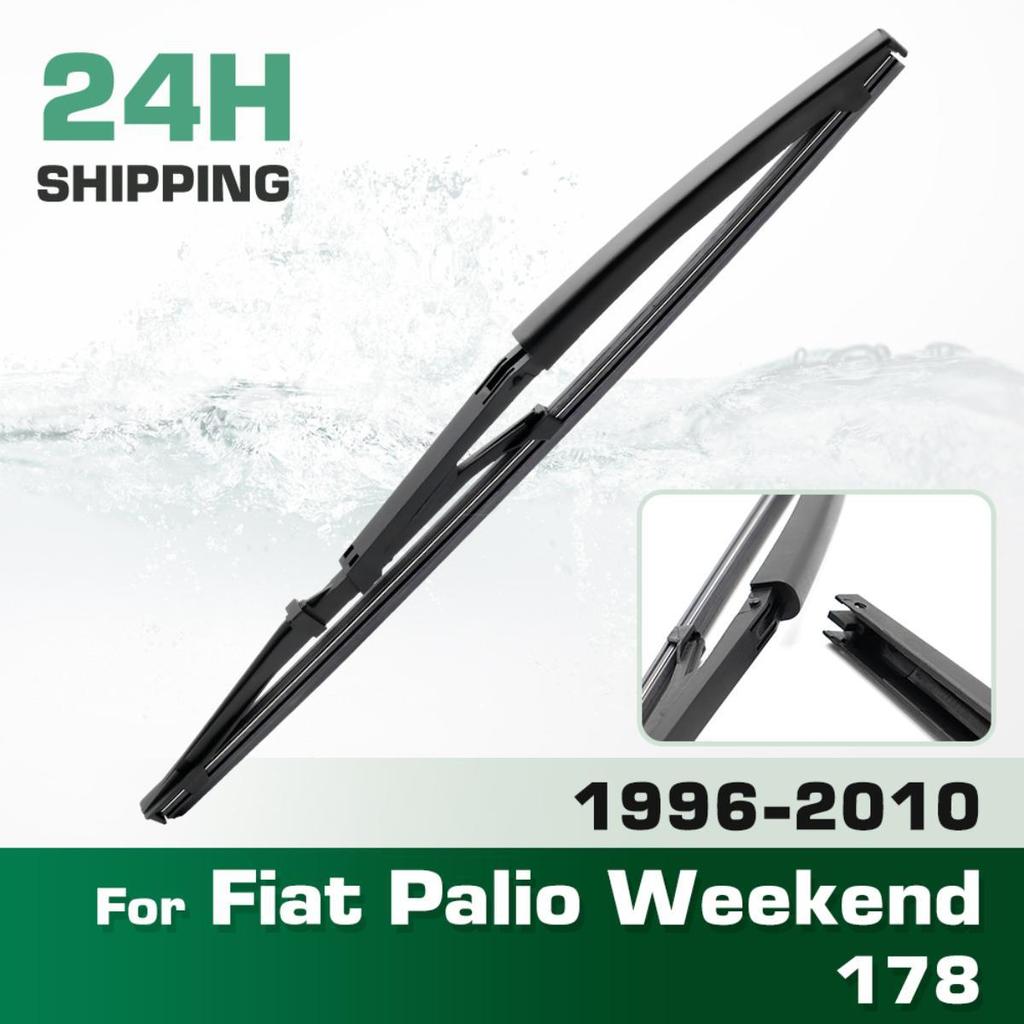 Rear Windshield Wipers Blades,Premium All-Season Wiper Blades Replacement For Fiat Palio Weekend 178 1996-2010