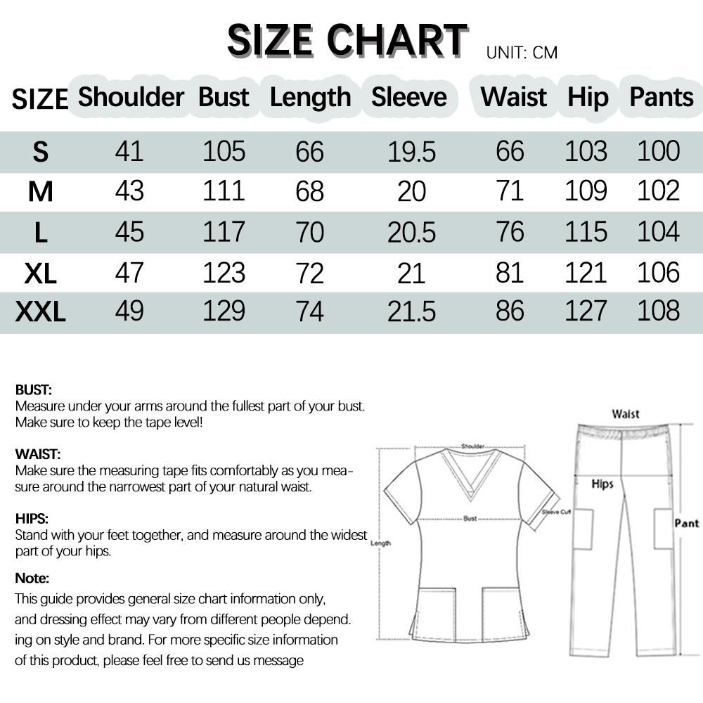 Multicolour Jogger Suit Doctor Nursing Uniform Pocket Top Pants Nurse Scrub Set Medical Clinical Clothes Surgical Uniforms Woman