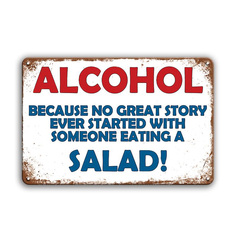 INEED Decor Retro Alcohol Beer Brand Metal Sign Vintage Tin Plate Wall Poster Home Decorative For Bar Club Man Cave Wall Decor