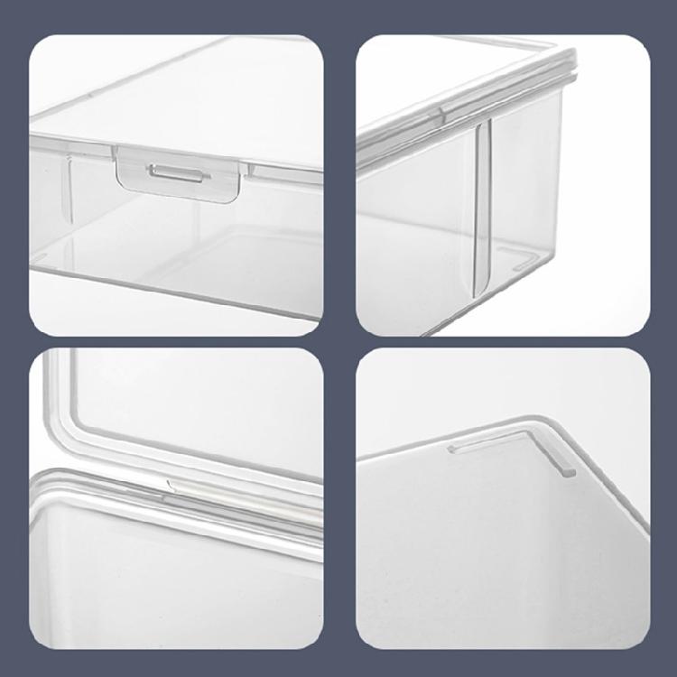 Portable Storage Container for Office Supplies Stackable Document Box Moisture Proof Plastic Bin Magazine Organizer