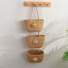 Multipurpose Foldable Cotton Hanging Basket For Bedroom Organizing