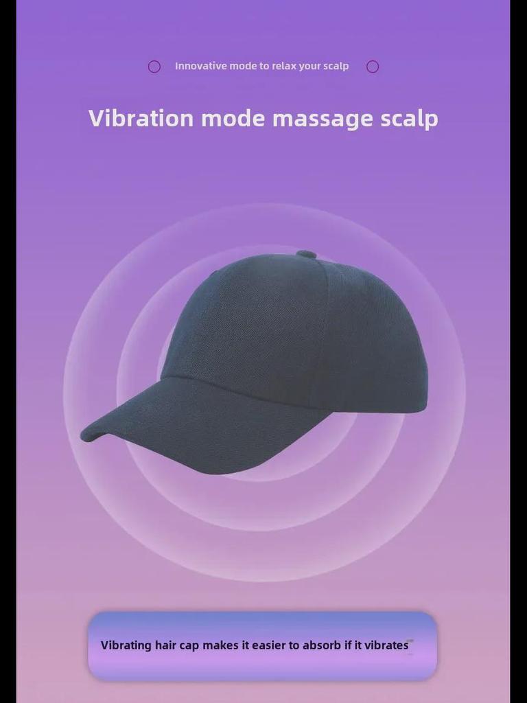 70-LED Red & Blue Light Hair Care Cap: Portable Home Hair Strengthening & Growth Device