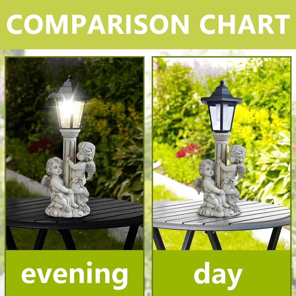 Courtyard Handicrafts, Solar Angel Garden Decorations, Outdoor Porch Ornaments