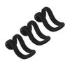 40pcs Clothes Hanger Connector Hook Slip Proof Mini Velvet Flocking Clothes Hanger Connector for