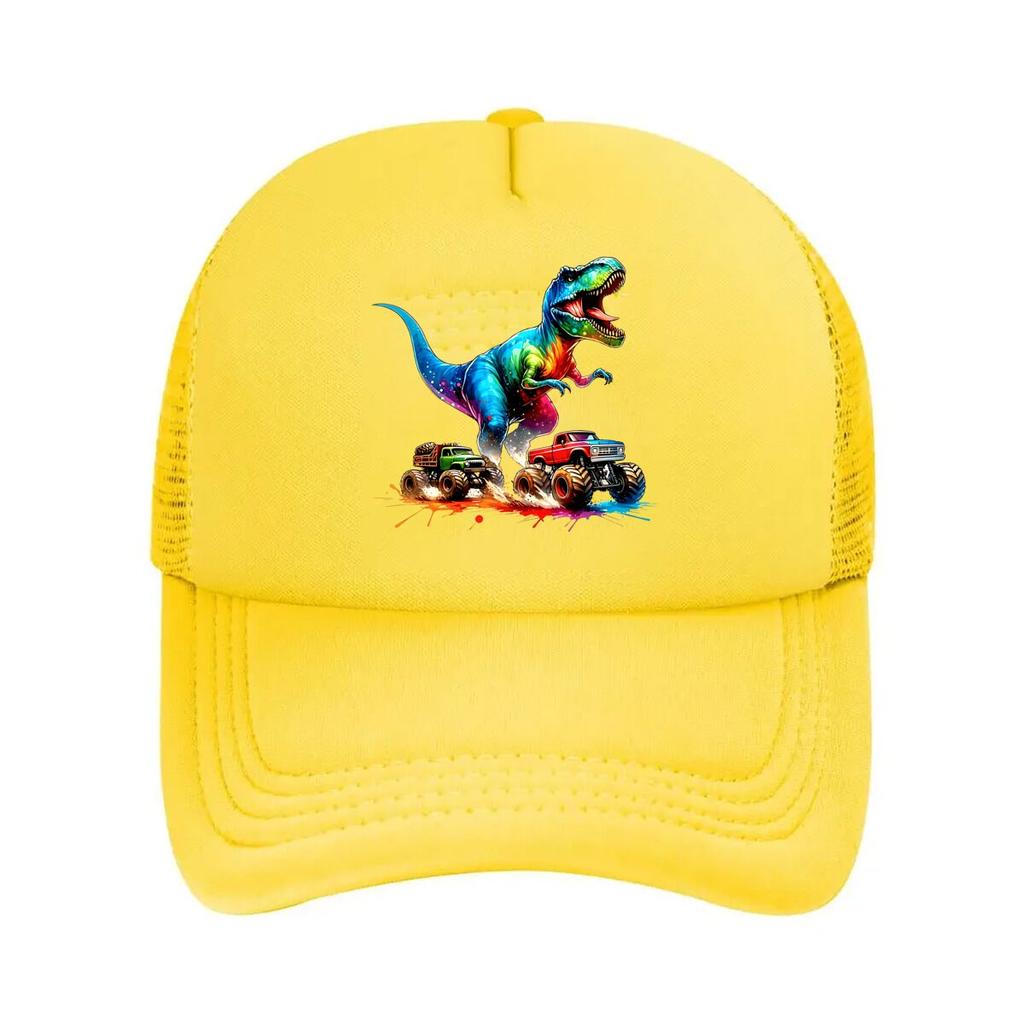 Colorful Dinosaur Monster S Mesh Baseball Cap Dad Hat Hip Hop Snapback Cap