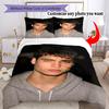 Customize Photo Customize Your Photo Bedding Set Breathable Duvet Cover with Pillowcases Home Decoration Birthday Gift