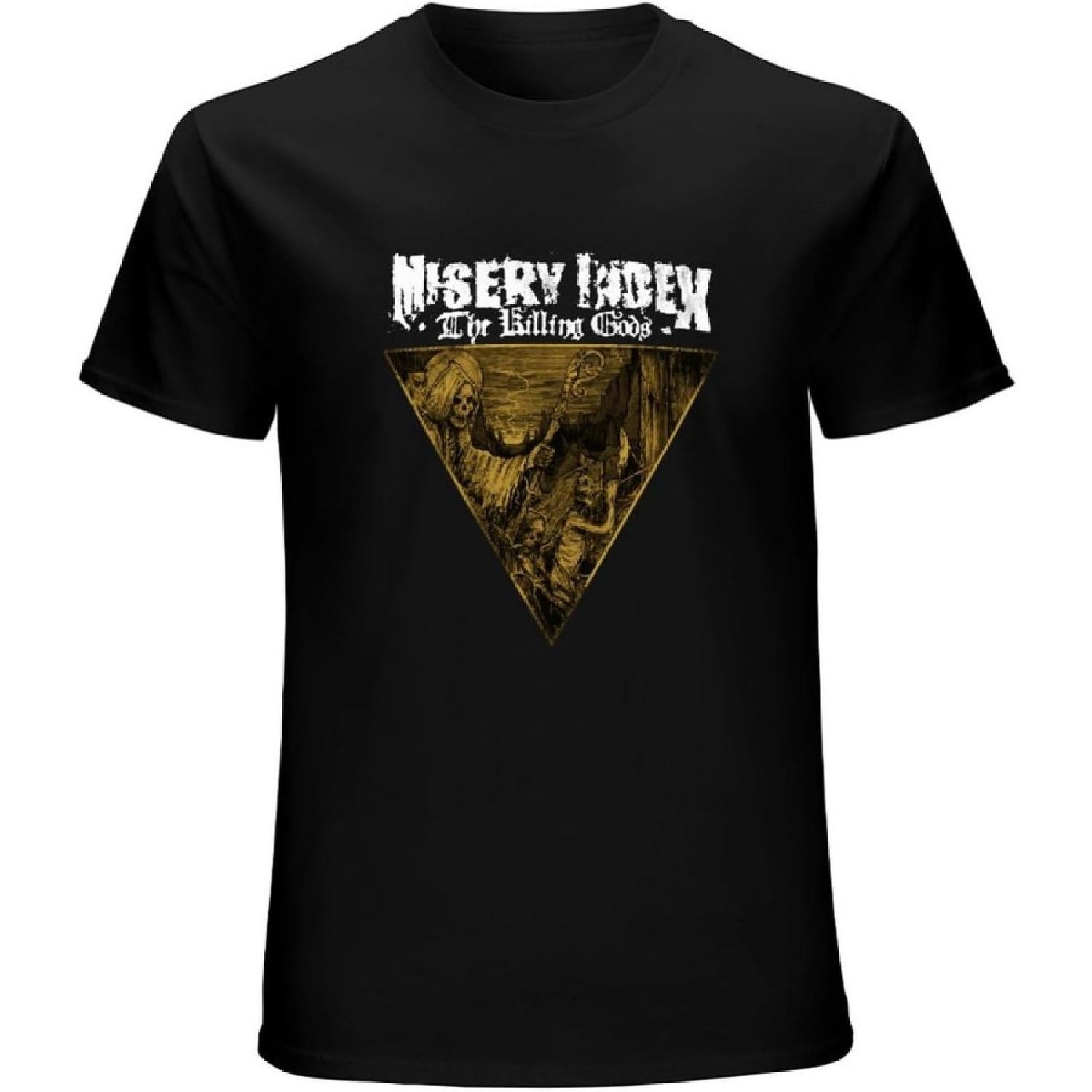 HAOTO Misery Index Mens Killing The Gods T-Shirt Black Rockabilia Black S
