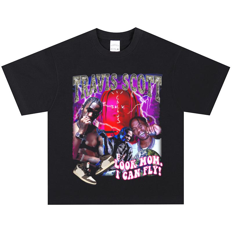 Футболка Travis Scott, Мягкая ткань, Повседневная XXL