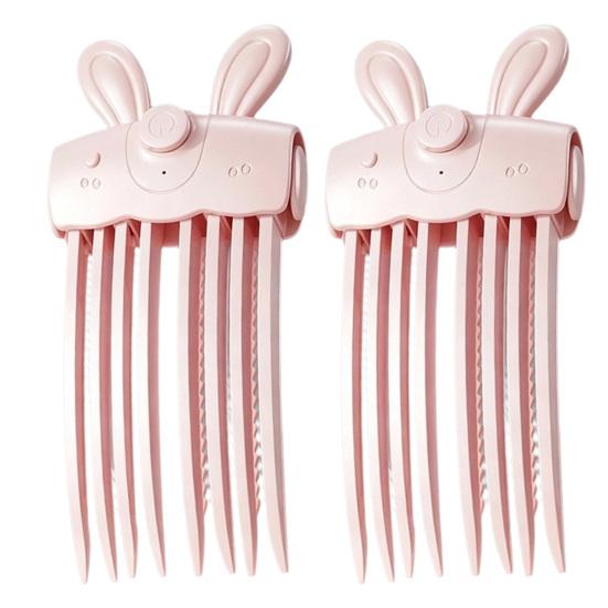 Easy Hair Styling Accessory 1/2Pcs Heated Volume Clip, Cordless Root Lifter Comb with 2 Fast Heating Volumizer Heat Settings, USB Rechargeable