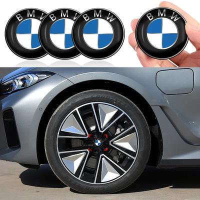 4pcs Car Wheel Stickers 56mm Auto Center Hub Cap Decal For BMW X1 X2 X3 X5 X4 X6 X7 G30 G20 G32 G11 G12 F40 F30 F20 F10 F3