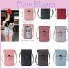 Bolsa Mini para Celular Transparente com Tela Sensível ao Toque para Mulheres, Alça de Ombro, Bolsa para Celular com Fecho de Pressão
