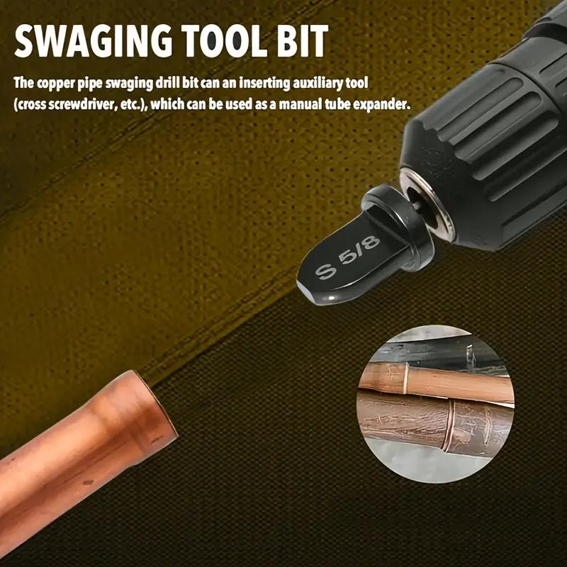 6-teiliges Dreieckgriff Imperial Kupferrohr Aufweiter-Set Bördelwerkzeug Bohrer-Set mit 1/4, 3/8, 1/2, 5/8, 3/4, 7/8 Zoll