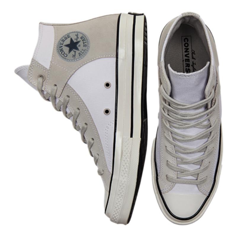 Converse 1970s Comfortable and Versatile High Top Espadrilles Unisex White Grey