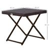 Side Table Made of Poly Rattan, Foldable, Coffee Table, Tray Balcony Table, Garden Table, Sofa Table, Tea Table, Garden Furniture