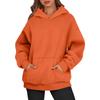Women's Oversized Long Sleeve Crewneck Sweatshirt Casual Loose-Fitting Drawstring