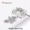 18K Gold Plated Inlaid Zircon Flower Shape Connector 2/3 Hole Spacer Accessories Separators For DIY Strands Beading Jewelry