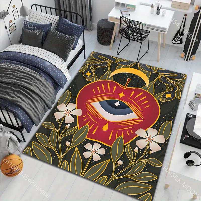 17 Styles Witchy Eye Painting Carpet for Living Room Bedroom Sofa Doormat Decor Sofa Table Area Rug Non-slip Floor Mat