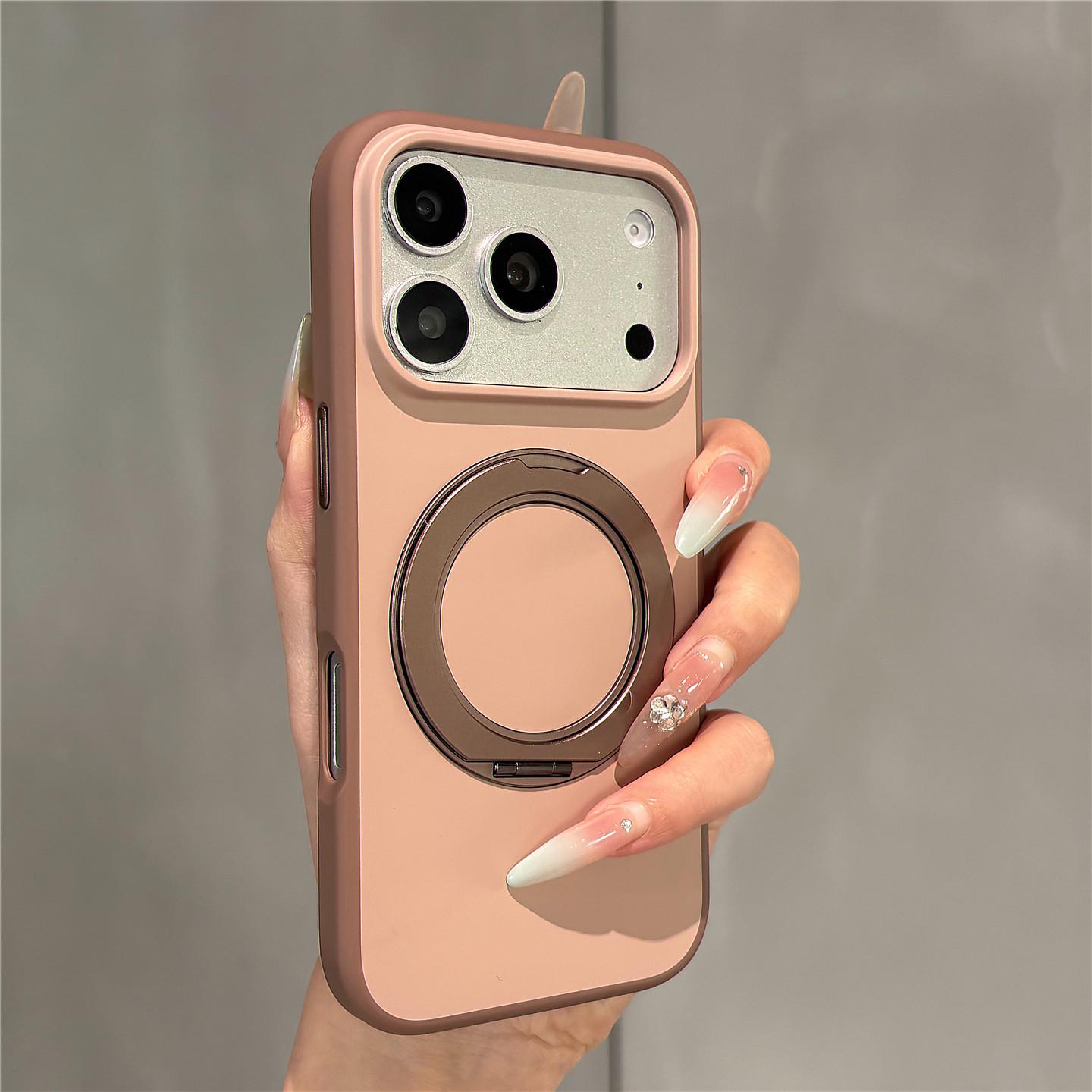 Dual-Tone Magnetic Stand iPhone 17 Pro Max Drop-Proof Case iPhone 17 Pro Max
