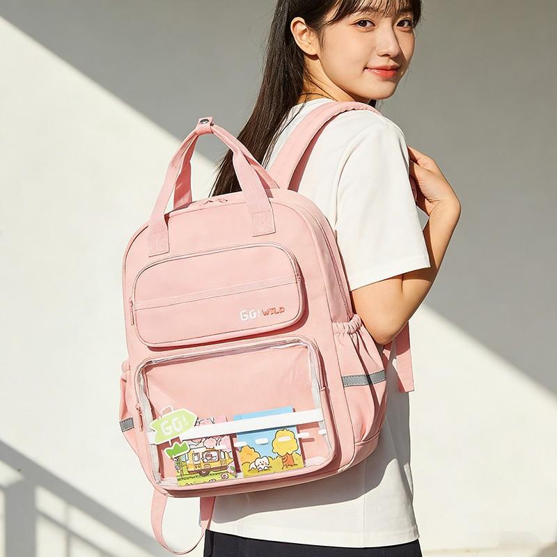 Schoolbag Manufacturer School Bag Female High School College Backpack Seasonal Junior High School Student Large Capacity Backpack Japanese School Bag