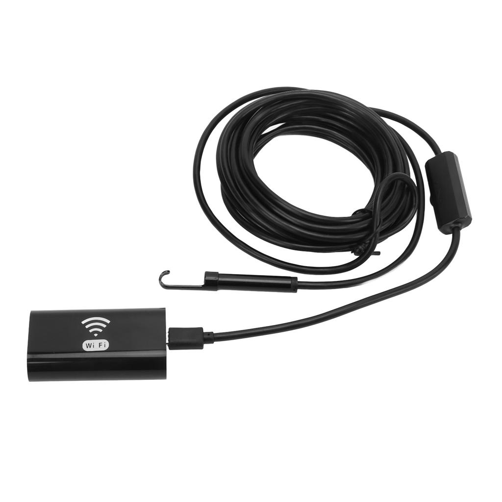 Industrial Endoscope 1200P HD 8mm Lens Wifi Inspection Camera IP68 Waterproof Adjustable LED for