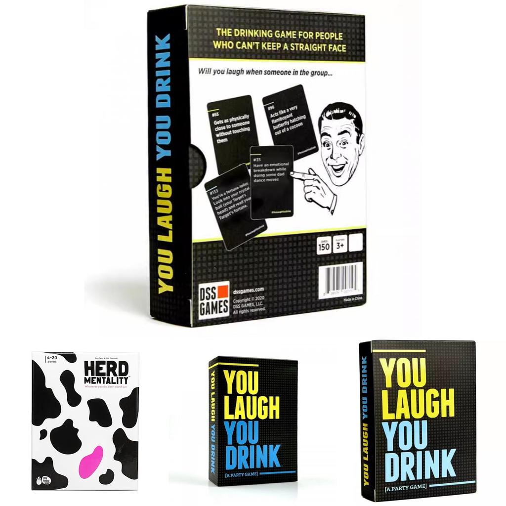 You Laugh You Drink Hilarious Drinking Game For Parties And Gatherings Funny And Engaging Card Play