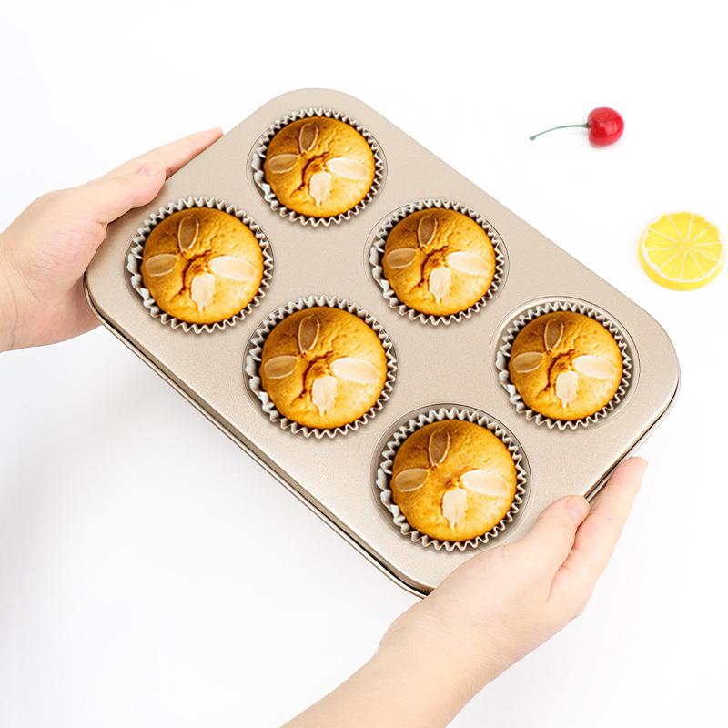 Carbon steel Muffin Pan Nonstick Cupcake Pan Muffin Tray Cake Pastry Pudding Mold Baking Pan Bakeware DIY Cupcake Muffin Mould