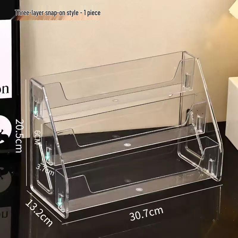 Acrylic Desktop Cosmetics & Badge Display Stand