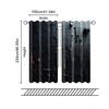 2 Pcs, Filtering Curtains (excluding Rods, Non-movable, Without Batteries) Workshop Tools Garagebackgroundsuitable for Use In
