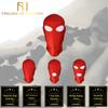 Red Stretchy Hood Open Mouth Eye Holes Sensory Deprivation   Hoods
