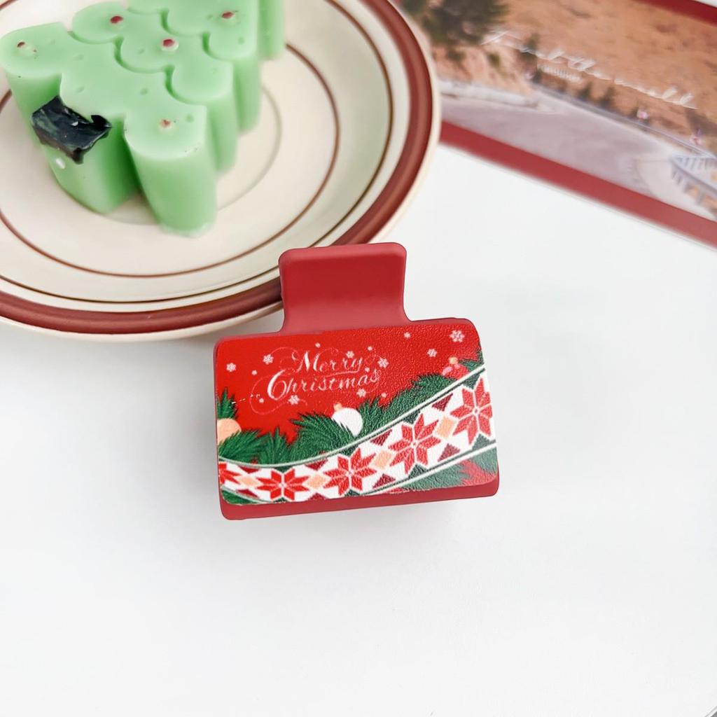 Santa Claus Christmas Festival Shark Claw Clip Hair Accessory