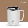 500ml Thermos Mug 304 Stainless Steel Coffee Cup With Handle Leak-Proof Vacuum Flask Insulated Cup Portable Thermal Water Bottle