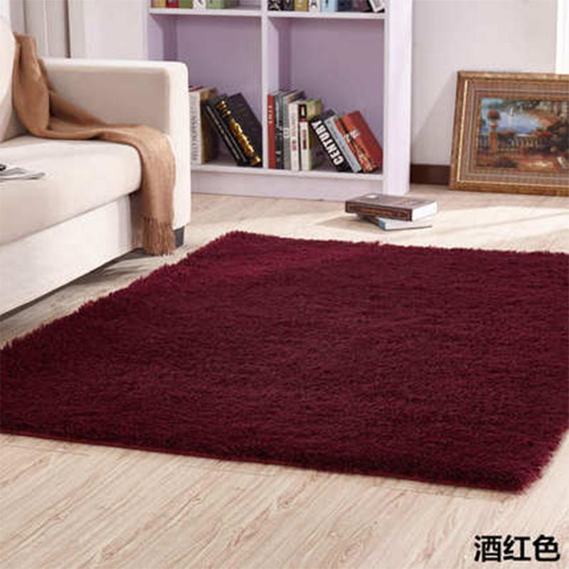 Solid Color Silk Wool Carpet Variegated Tie-Dye Gradual Change Floor Mat Room Coffee Table Mat Internet Celebrity Hair Covered Balcony Bay Window Mat