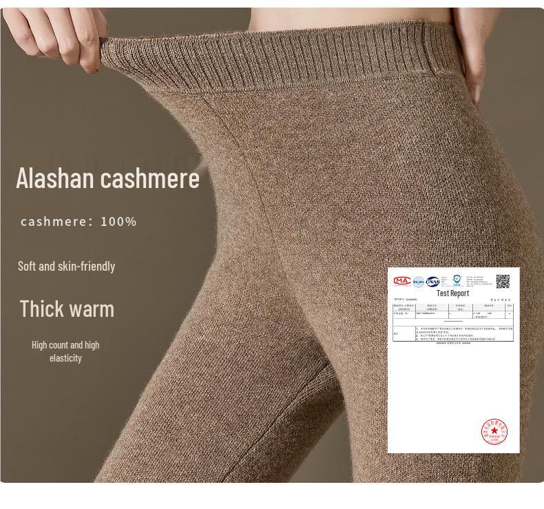 Women's Winter 100% Pure Cashmere Thick Leggings
