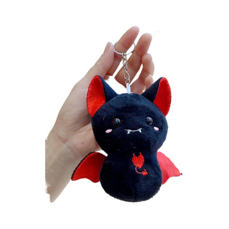 Cute Cartoon Bat Plush Toy Keychain Pendant Small Stuffed Animal Doll Claw Machine Prize Gift