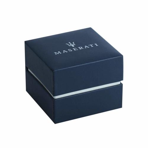 Official Maserati Successo 44mm Black Dial Silver Stainless Steel Men's Quartz Watch R8853121006, Luminous Dial and Hands, 5 ATM Water Resistance, Jap