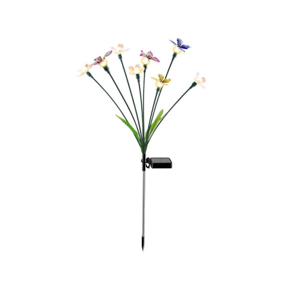 6/8 Head Butterfly Solar Garden Lights Waterproof Solar Landscape Lights  Lawn Lighting