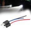 H4 Male Head Extension Connector Plug Socket with Wire Harness Heavy Duty