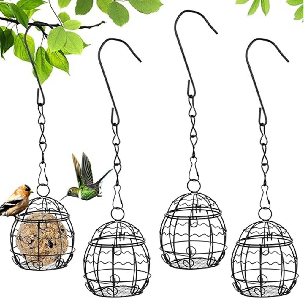 Outdoor Bird Cage Bird Feeder Hanging Bird Feeder Garden Yard Feeder